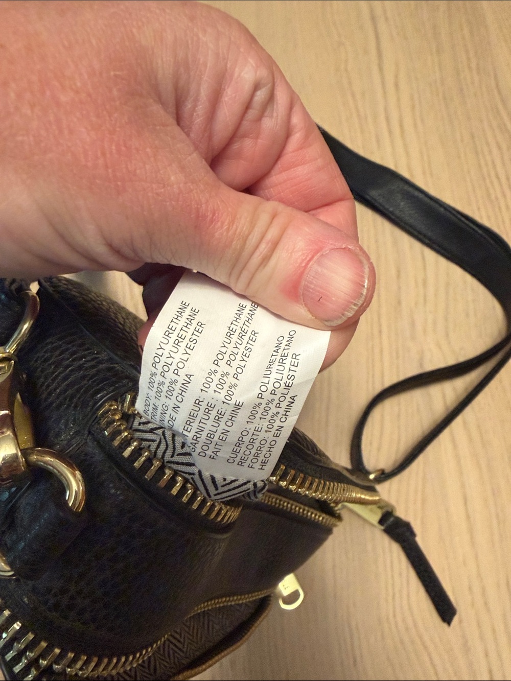 Steve Madden Crossbody Bag with Gold Accents - Picture 7 of 7